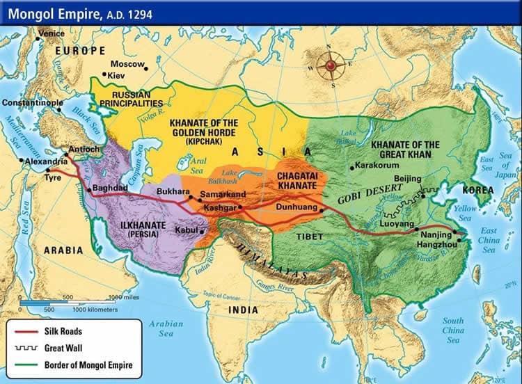 mongolian map