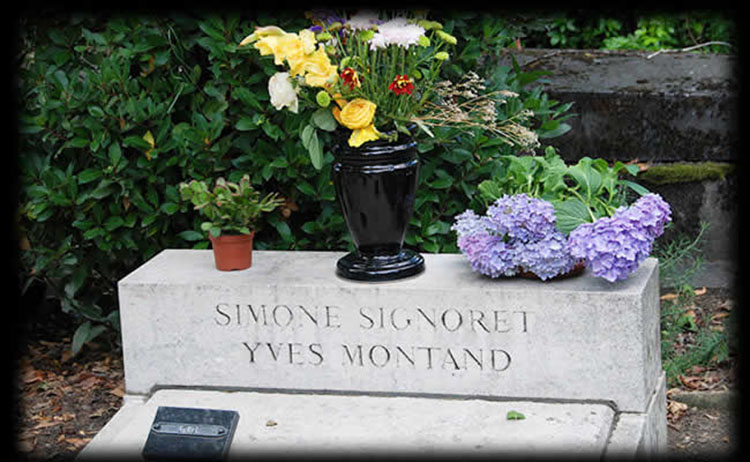 Yves Montand Pere Lachaise