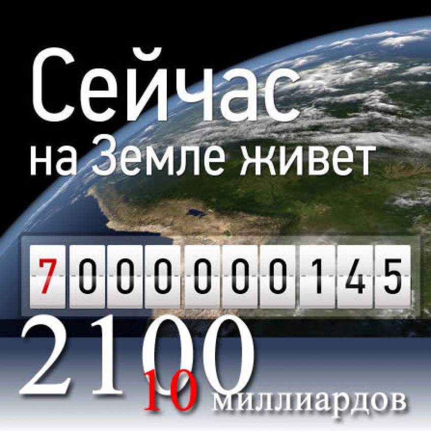 Население Земли 7 миллиардов