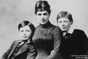 File:Jennie Churchill with her sons.jpg