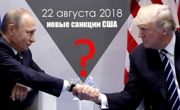 США - Россия, санкции 2018